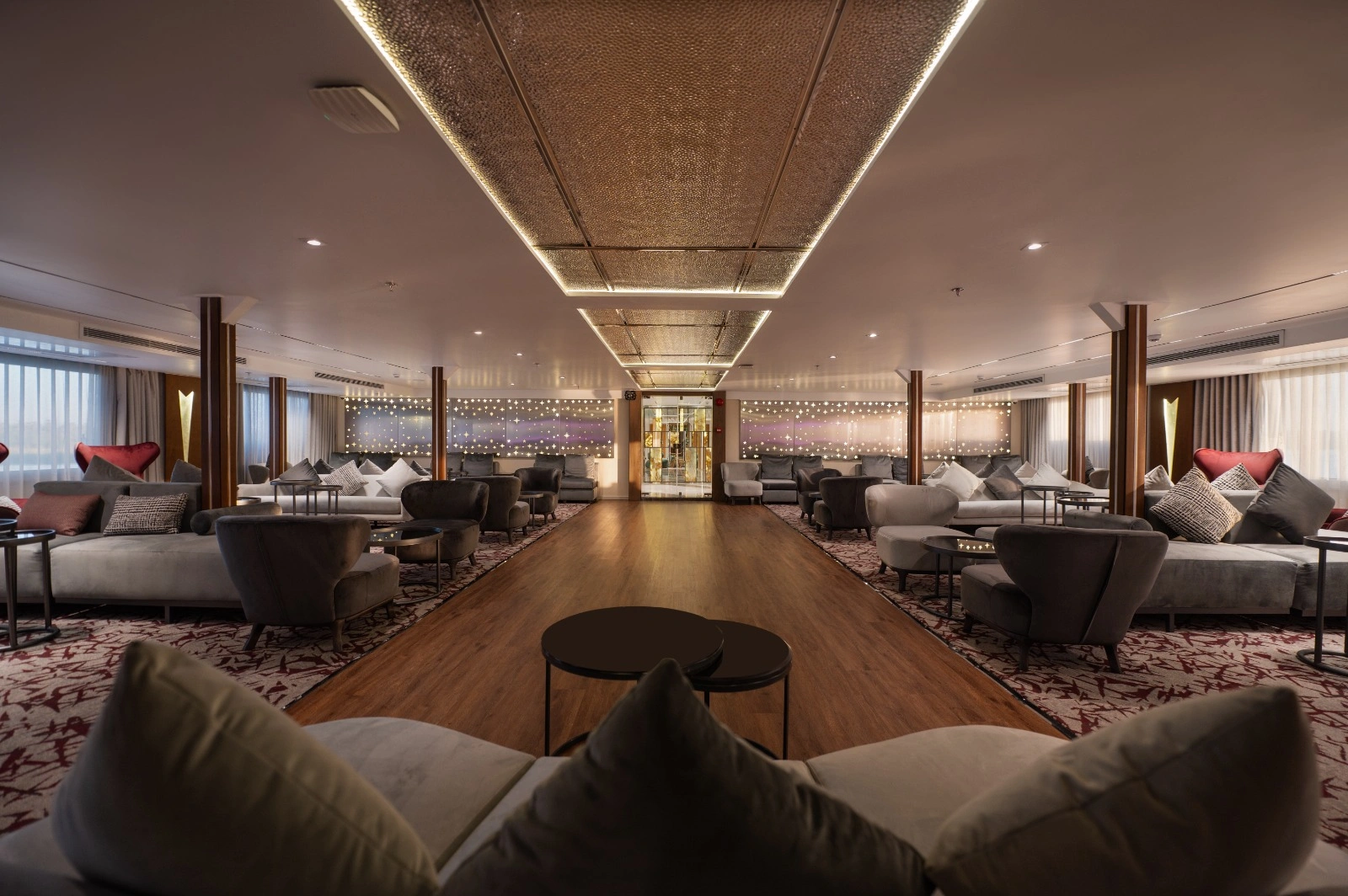 Lounge aboard the Concerto III Nile Cruise Nile cruise